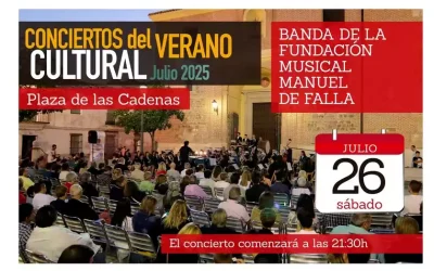Último concierto de verano de la Banda de Música Manuel de Falla