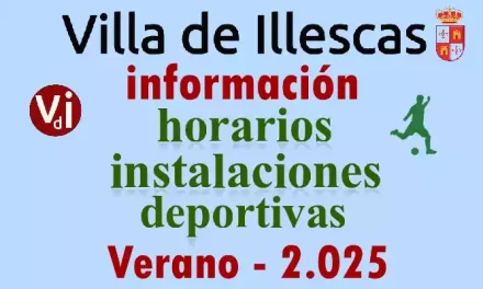 Horarios instalaciones deportivas municipales. Verano 2025