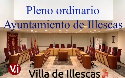Próximo Jueves 31 de Julio, Pleno Ordinario del Ayuntamiento de Illescas