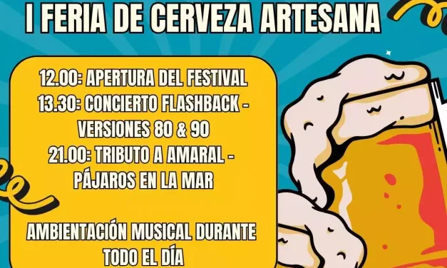 Feria de la Cerveza Artesana en Yeles. Sábado día 6