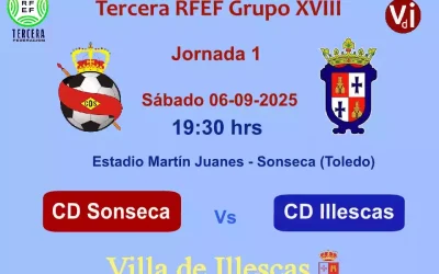 CD Sonseca Vs CD Illescas. Primera jornada en 3ª RFEF Grupo XVIII