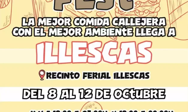 Del 8 al 12 de Octubre Festival de comida callejera en Illescas