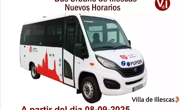 Bus Urbano de Illescas. Nuevos horarios a partir del 8 de Septiembre