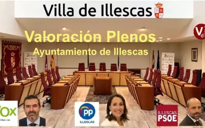 Los portavoces municipales valoran el Pleno de hoy Jueves 25 en Illescas