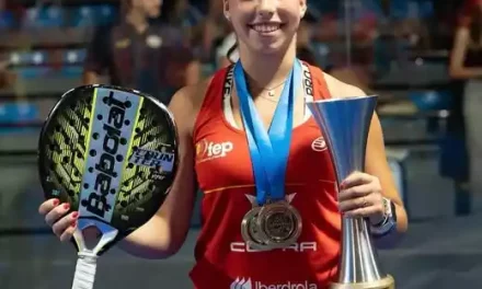 Paula Ferrán, deportista illescana, medalla de oro en pádel