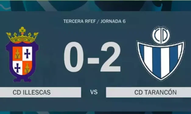 Partido Illescas-Tarancón. Video resumen. Resultados y clasificación jornada 6 en 3ª División G XVIII
