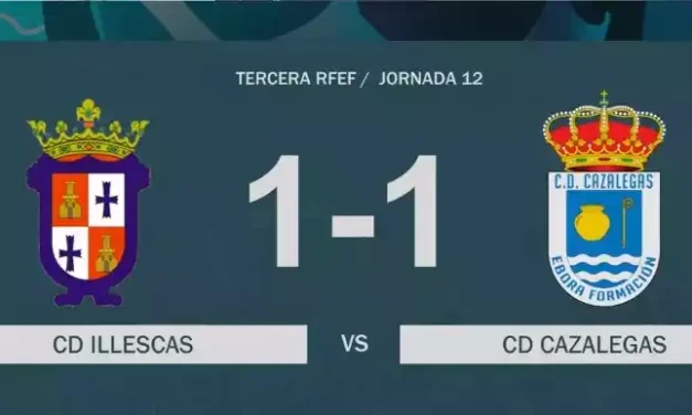 Empate entre el Illescas y el Cazalegas. Crónica y video resumen del partido