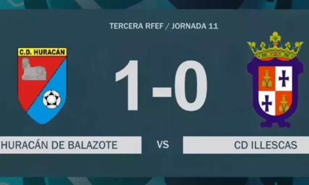 Derrota del CD Illescas en Balazote. Crónica y video resumen