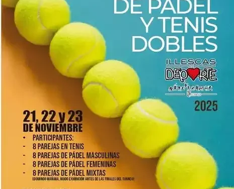 Inscripciones abiertas para el torneo benéfico de Pádel y Tenis en Illescas
