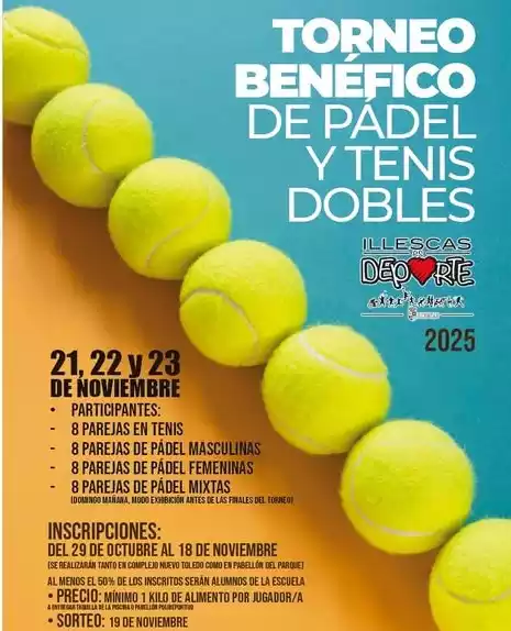 Torneo Benéfico Pádel tenis en Illescas