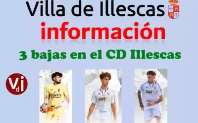 Tres jugadores causan baja en el CD Illescas