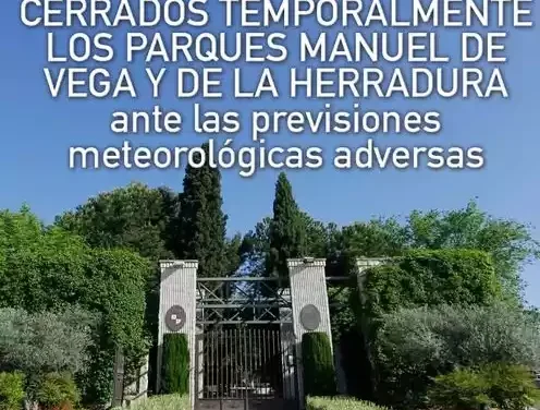 Se cierran al público varios parques de Illescas por climatología adversa