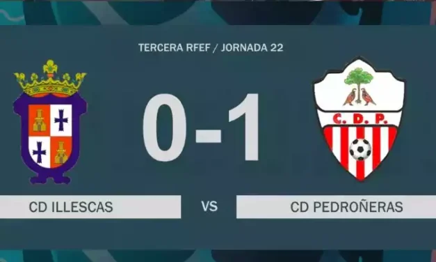 Derrota del CD Illescas en casa ante el Pedroñeras. Crónica y video resumen