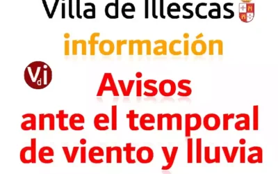 Información sobre el temporal de viento y lluvia en Illescas