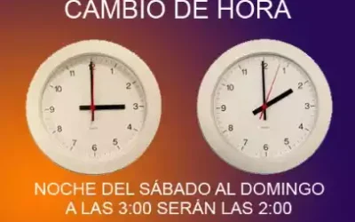No olvides que este fin de semana hay cambio de hora