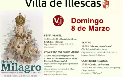 Programación del domingo 8 de Marzo en las Fiestas del Milagro Illescas 2.026