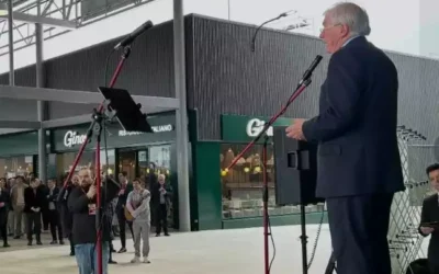 La entrada al centro comercial del Señorío de Illescas: un despropósito