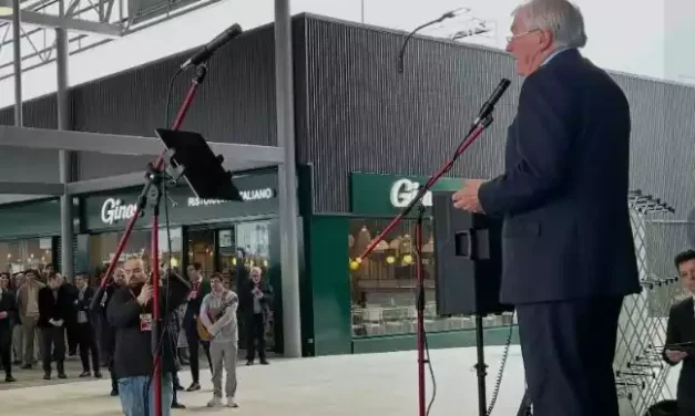 La entrada al centro comercial del Señorío de Illescas: un despropósito