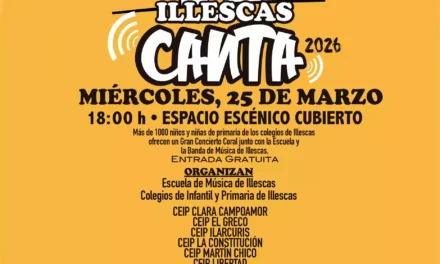 El miércoles día 25 tendrá lugar el evento «Illescas canta»