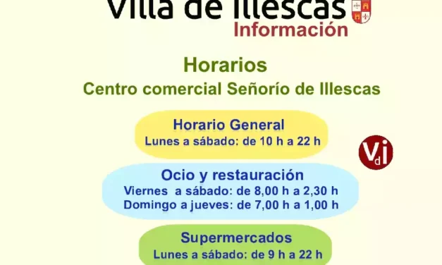 Aquí están los horarios del centro comercial que hay en el Señorío de Illescas