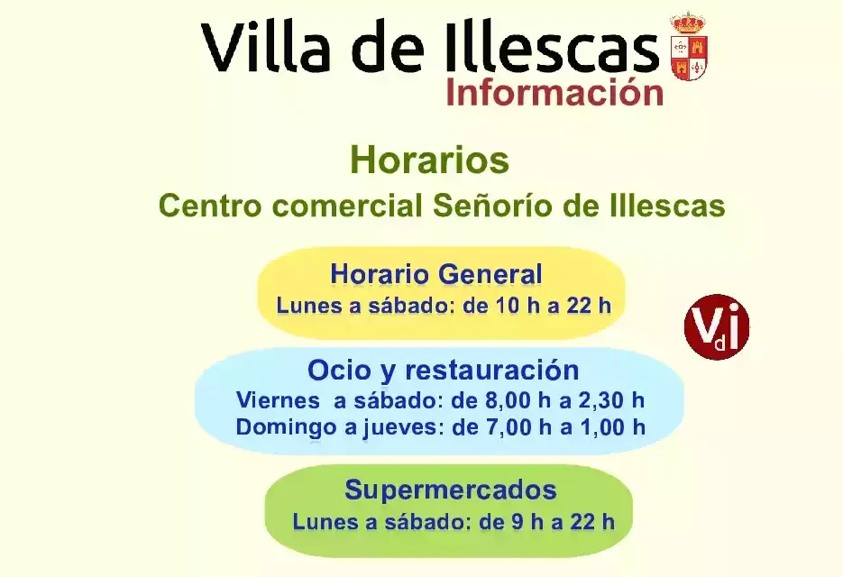 Aquí están los horarios del centro comercial que hay en el Señorío de Illescas