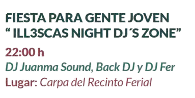 Fiestas del Milagro Illescas 2026. Noche de DJ's
