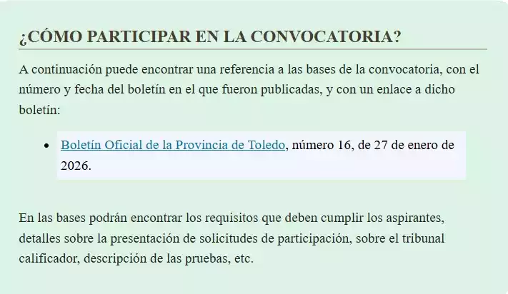participacion convocatoria trab-sociales Participación convocatoria Trabajador social Illescas