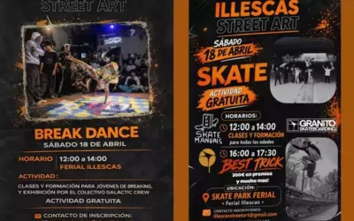 Actividades de Break Dance y Skate este sábado en el Recinto Ferial de Illescas