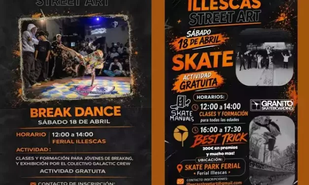Actividades de Break Dance y Skate este sábado en el Recinto Ferial de Illescas