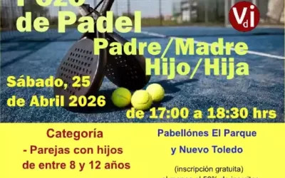 El día 25 de Abril en Illescas pozo de pádel padres-hijos
